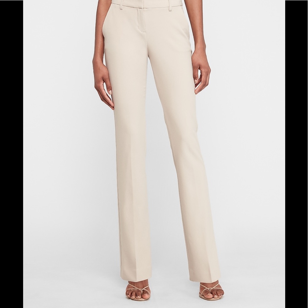 Express Mid Rise Barely Boot Columnist Pants